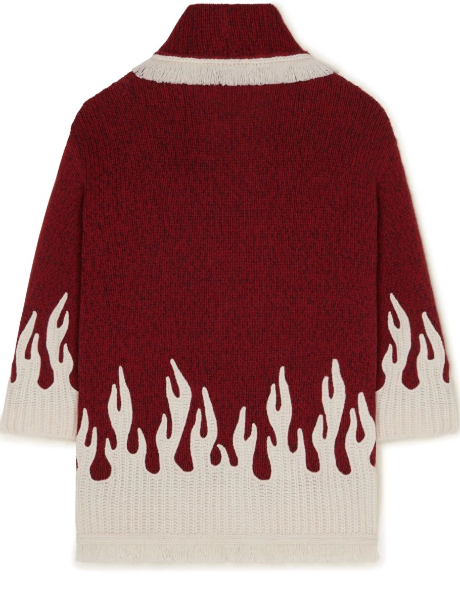 Affordable cardigan wool-blend Women Alanui flame-motif 0325